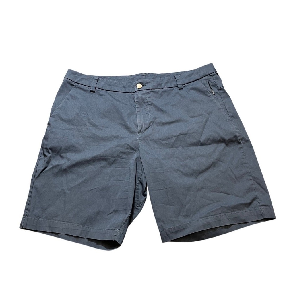 Lululemon Commission Shorts Mens 36 Navy Blue Warpstreme Performance Chino 9"